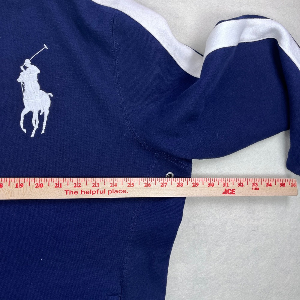 Polo Ralph Lauren Track Jacket Mens XXL Navy Blue Track and Field Full Zip 012 - Picture 5 of 6